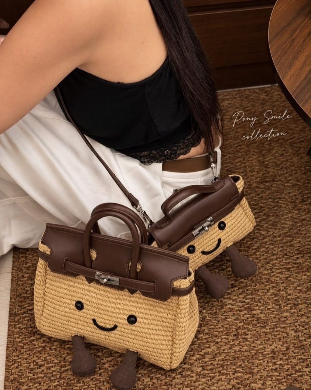 Pony twentyeight 最新 Smile Pony 手工編織袋 (3)