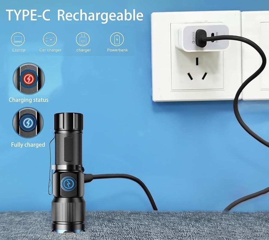 ASORT 超亮迷你 LED 強光手電筒 (4)