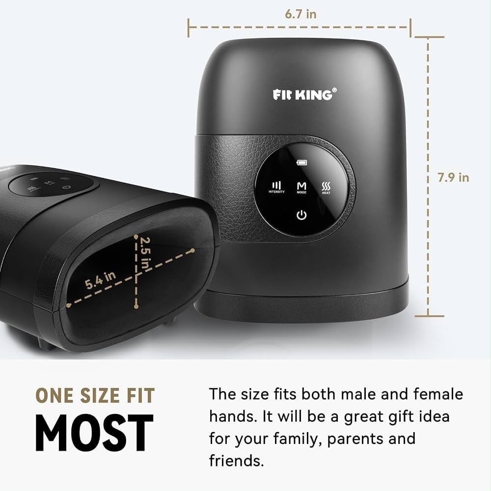 FIT KING 智能無線充電款氣壓熱敷手部按摩器 (5)