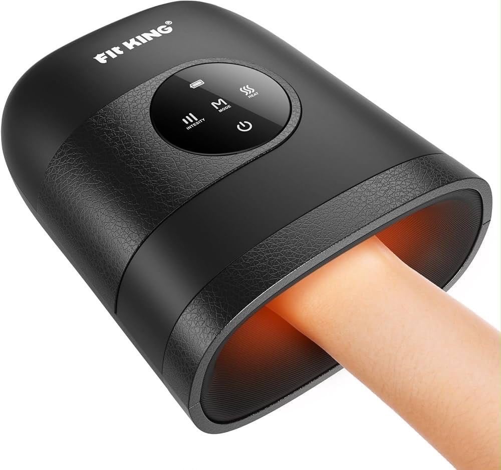 FIT KING 智能無線充電款氣壓熱敷手部按摩器 (1)