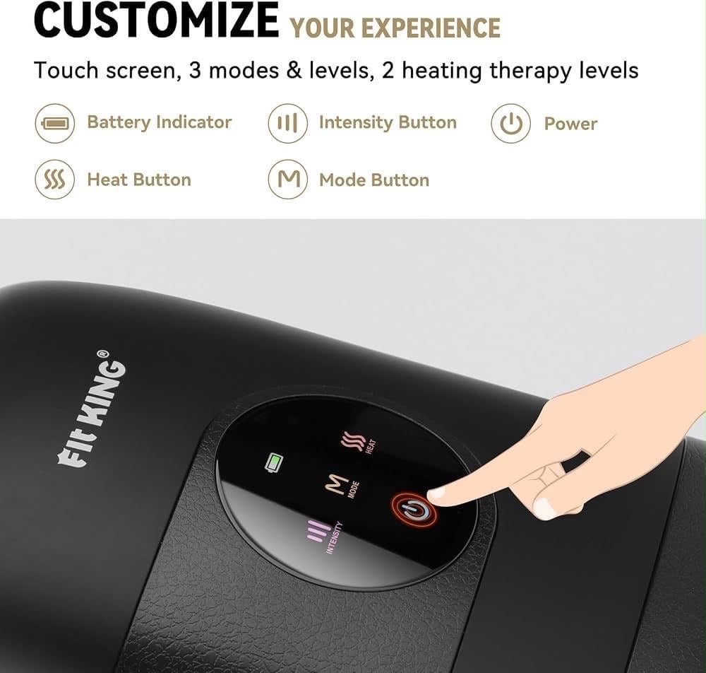 FIT KING 智能無線充電款氣壓熱敷手部按摩器 (6)
