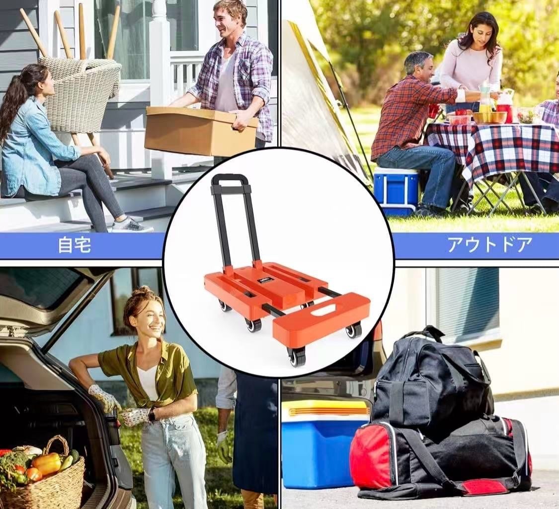 伸縮摺疊購物手推車 (2)