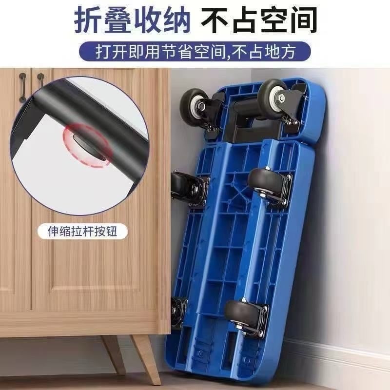 伸縮摺疊購物手推車 (4)