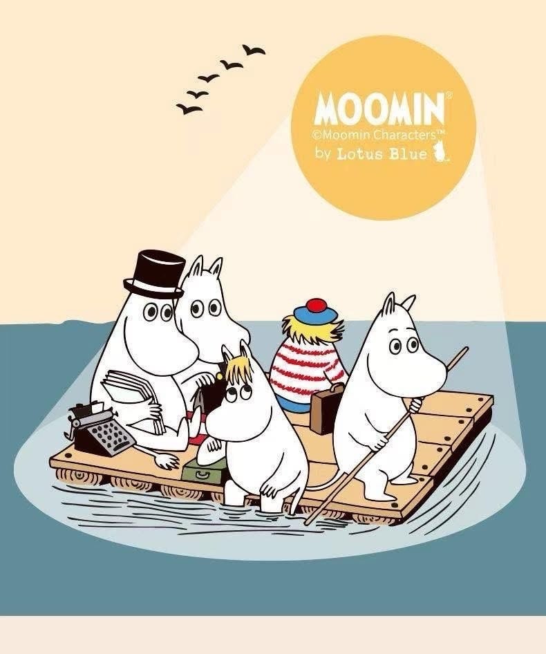 正版授權 MOOMIN 嚕嚕米餐碟組 (1)