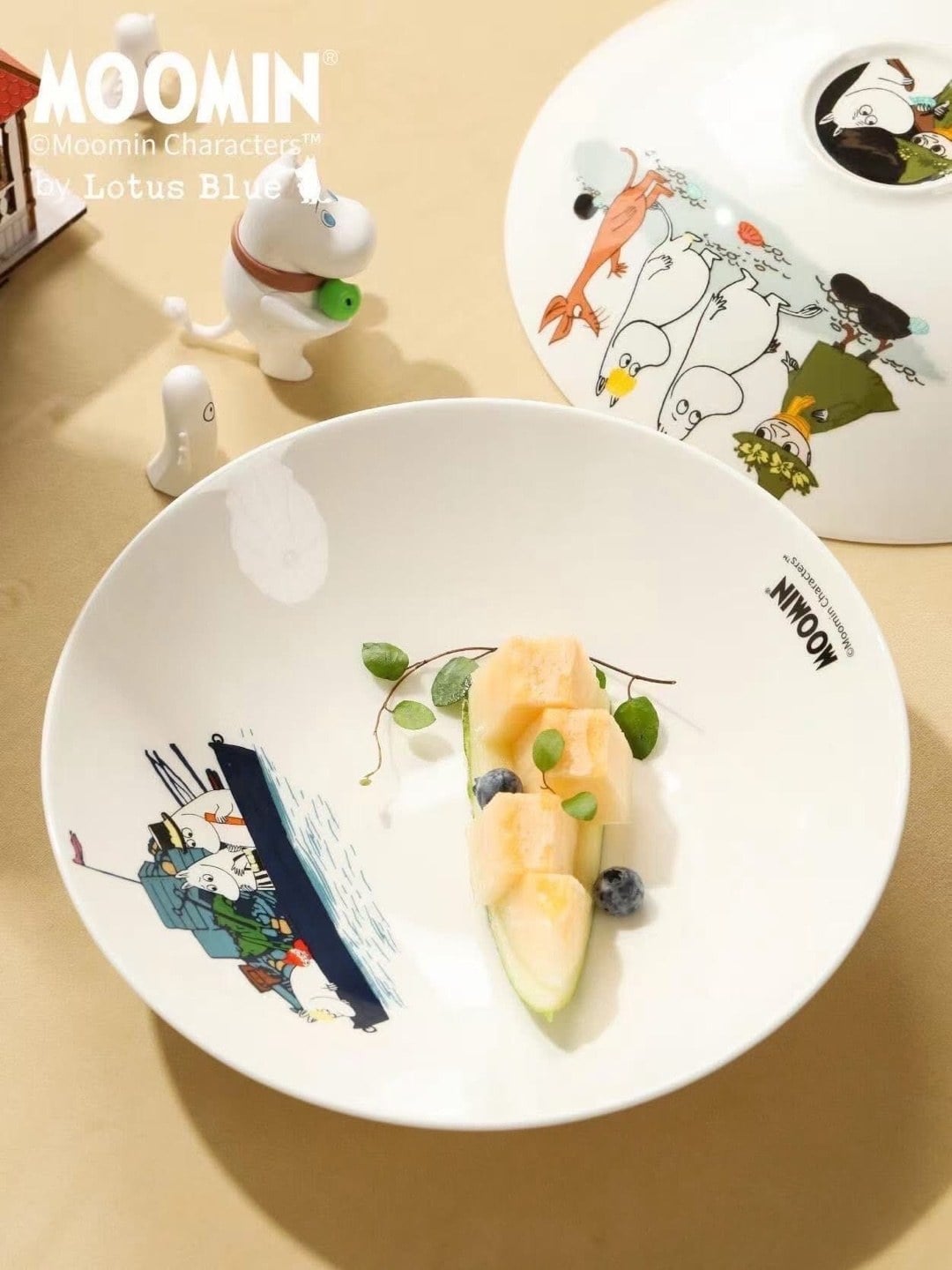正版授權 MOOMIN 嚕嚕米餐碟組 (6)