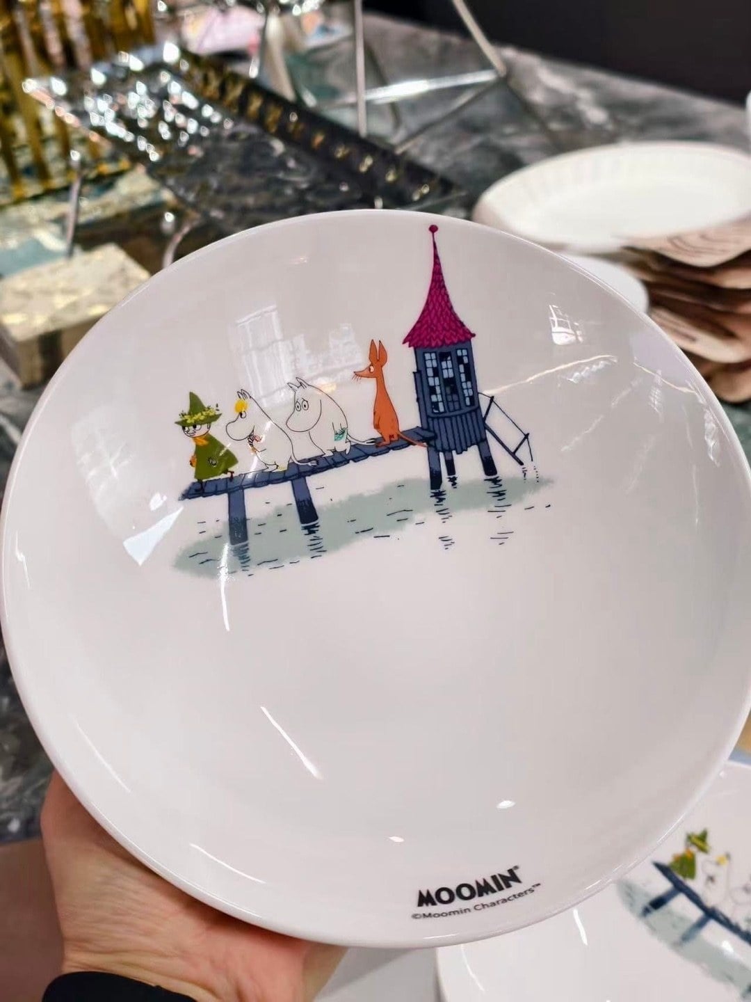 正版授權 MOOMIN 嚕嚕米餐碟組 (3)