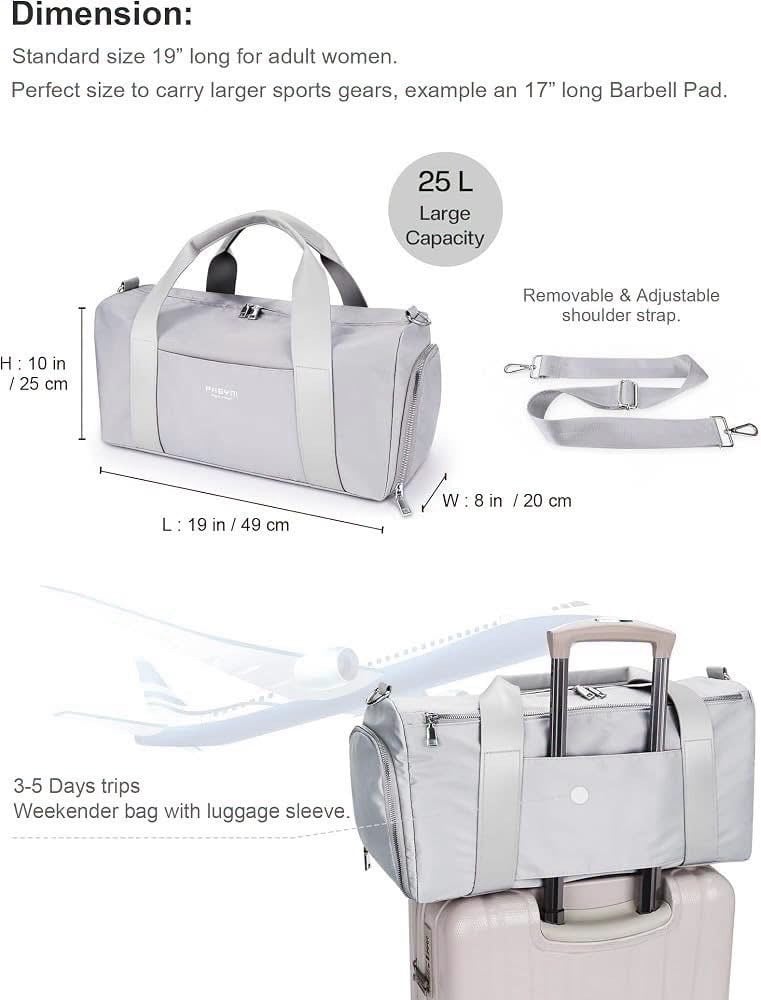 PHSYNI 25L 多功能運動健身旅行袋 (6)