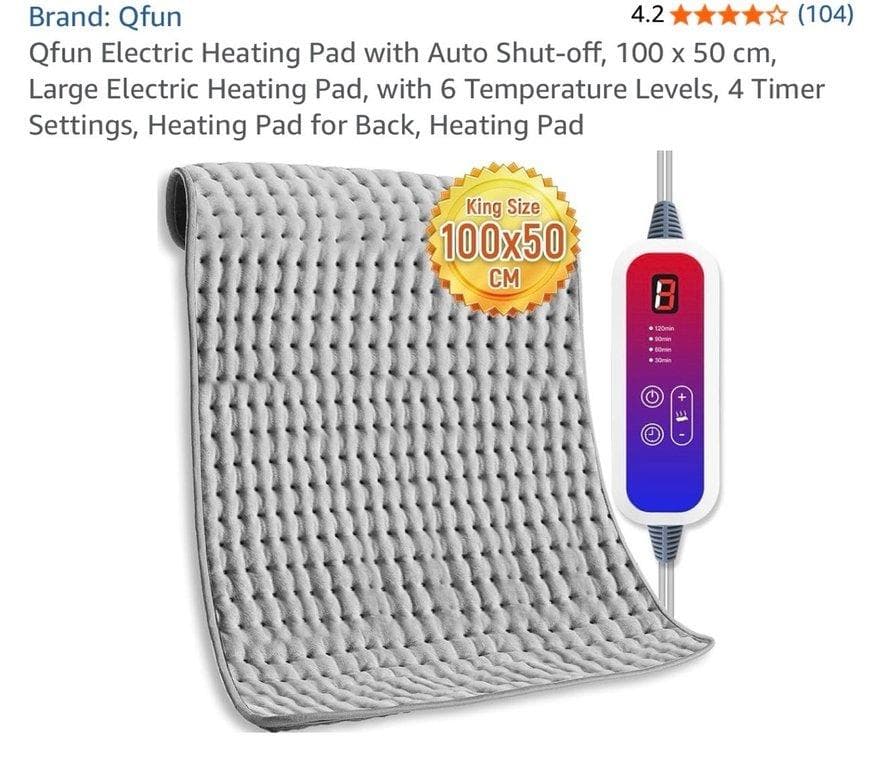 Qfun 加大版電熱暖墊|100×50cm