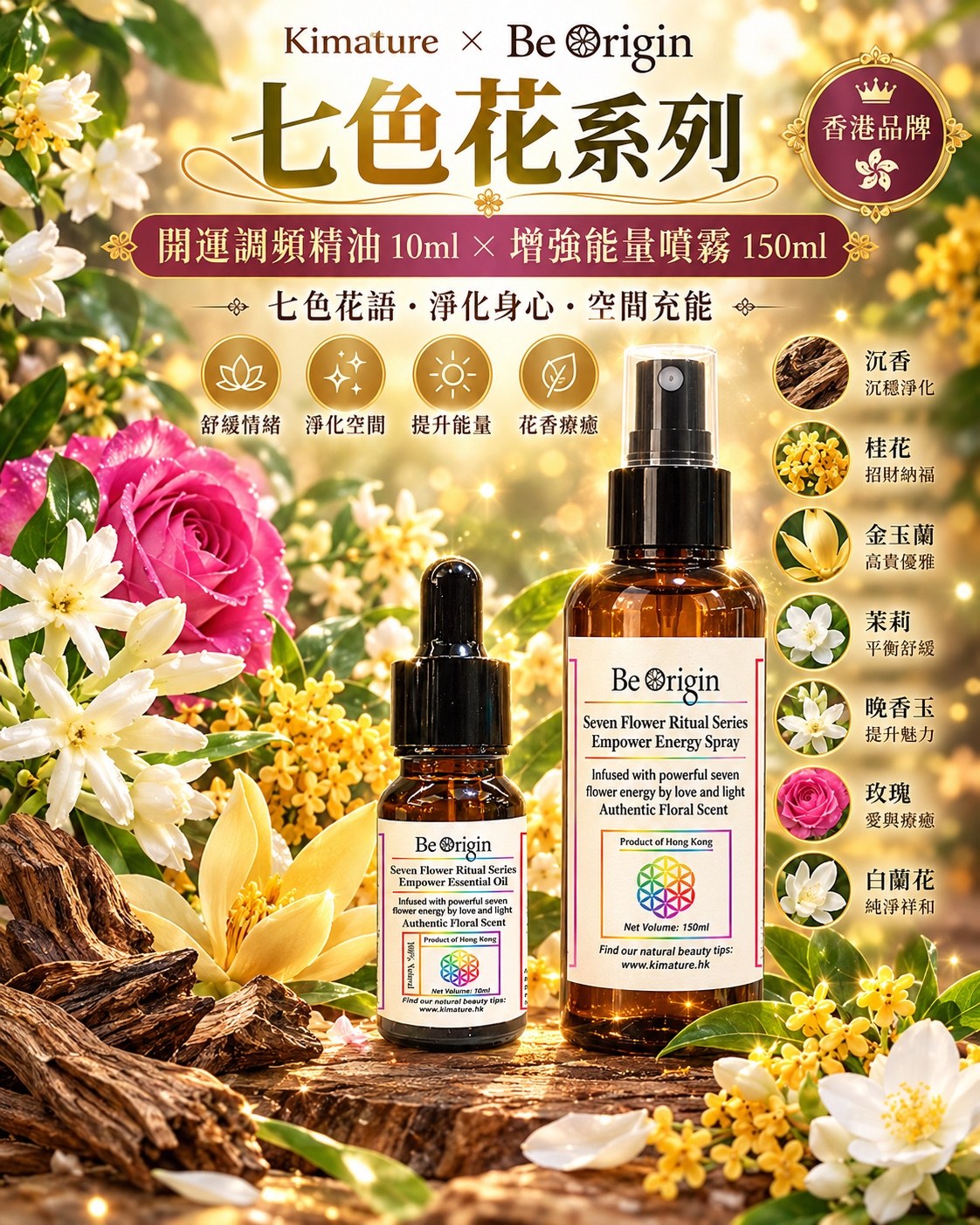 Kimature 七色花系列香氛產品